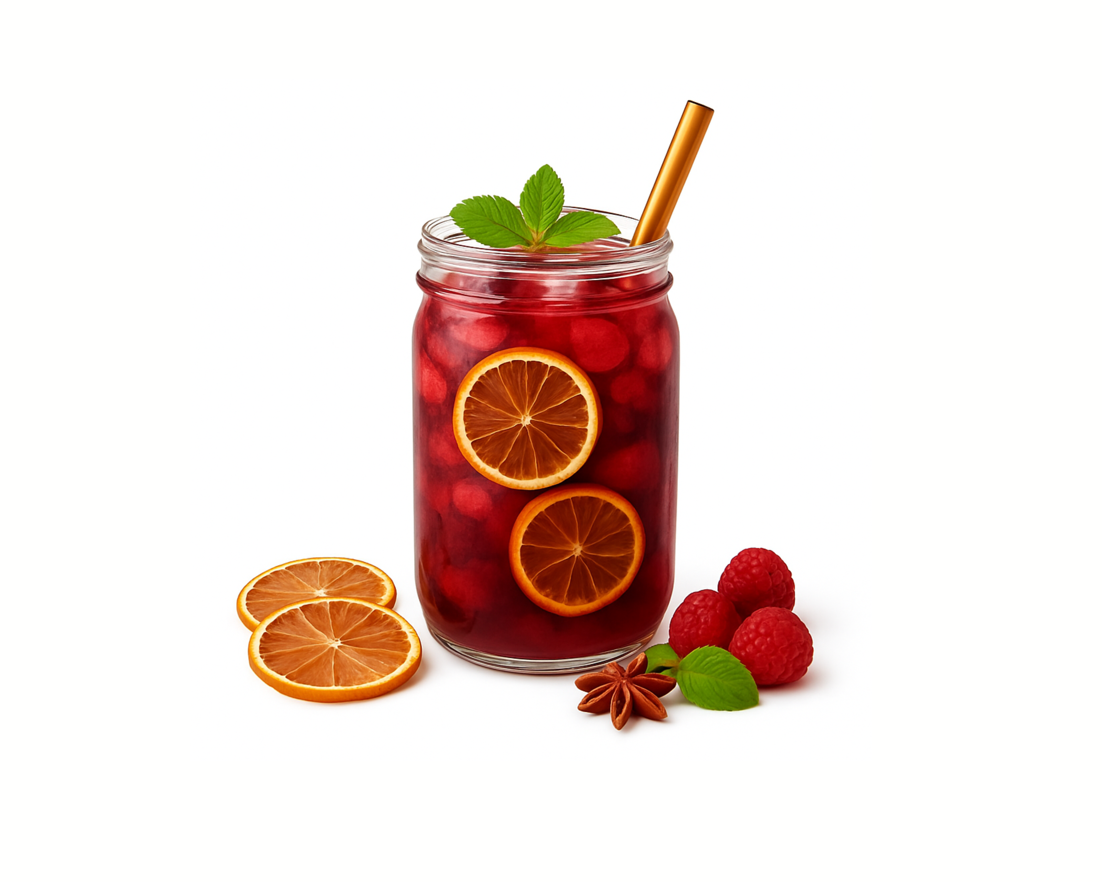Red Wine Sangria with Dehydrated Lemons & Oranges
